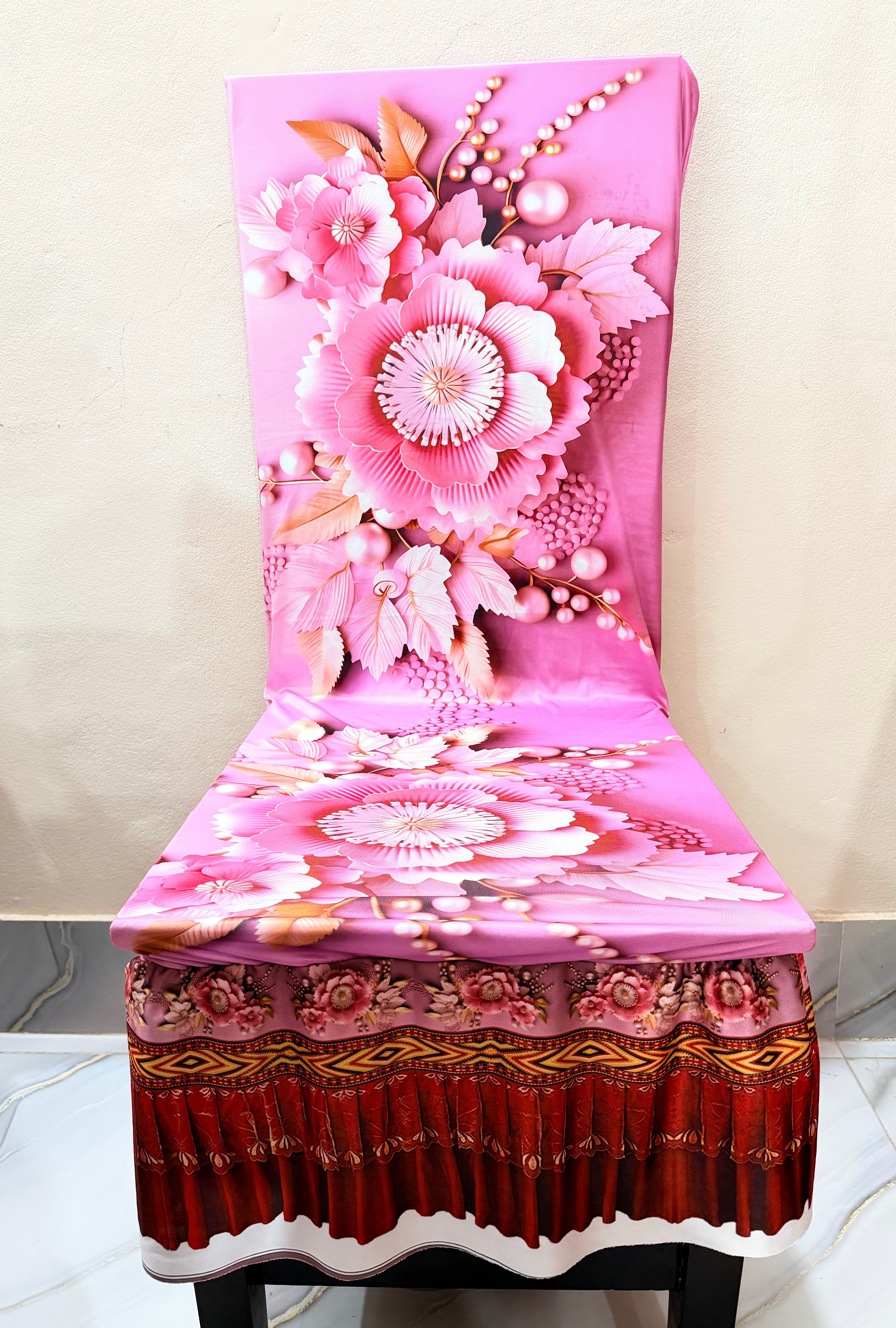3D Waterproof Premium Dining Table Set ( কুচি চেয়ার কভার ) Code: D05